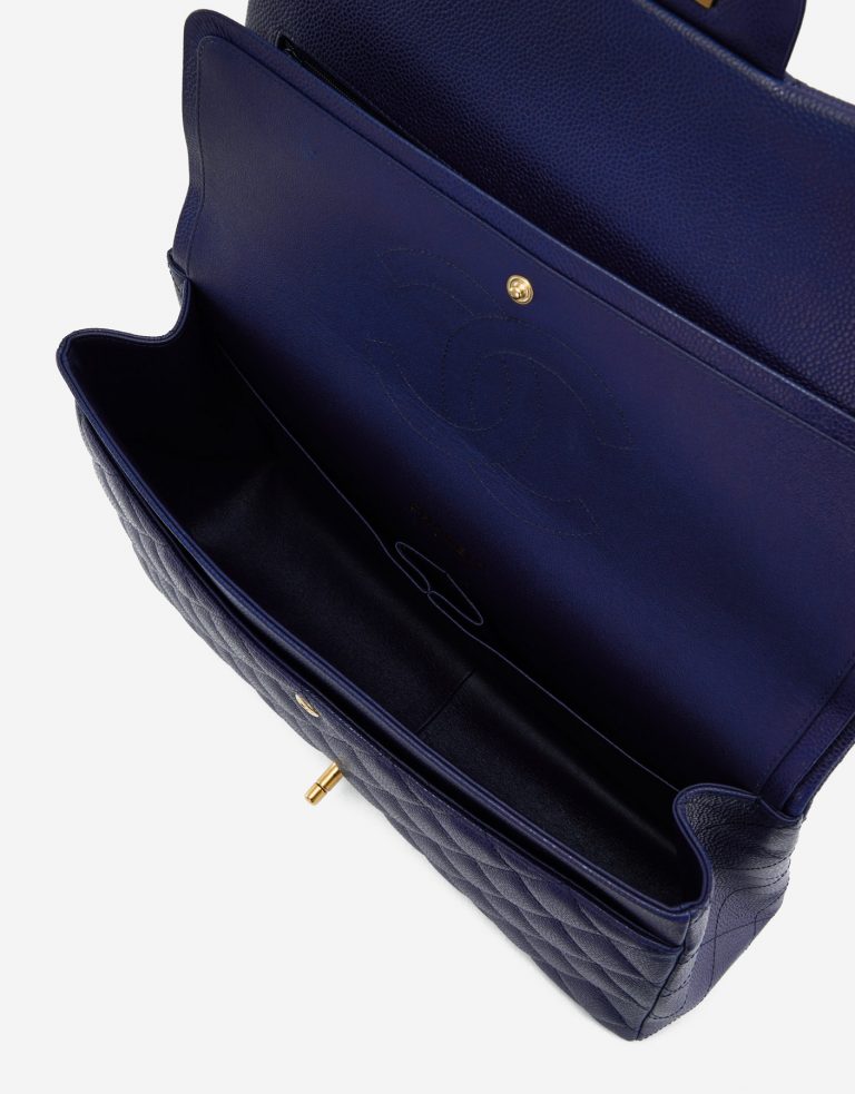 Chanel Timeless Maxi Caviar Leather GHW Dark Blue SACLÀB