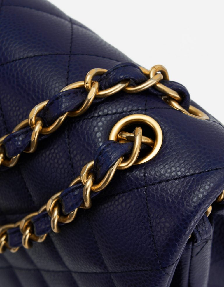 Chanel Timeless Maxi Caviar Leather GHW Dark Blue SACLÀB