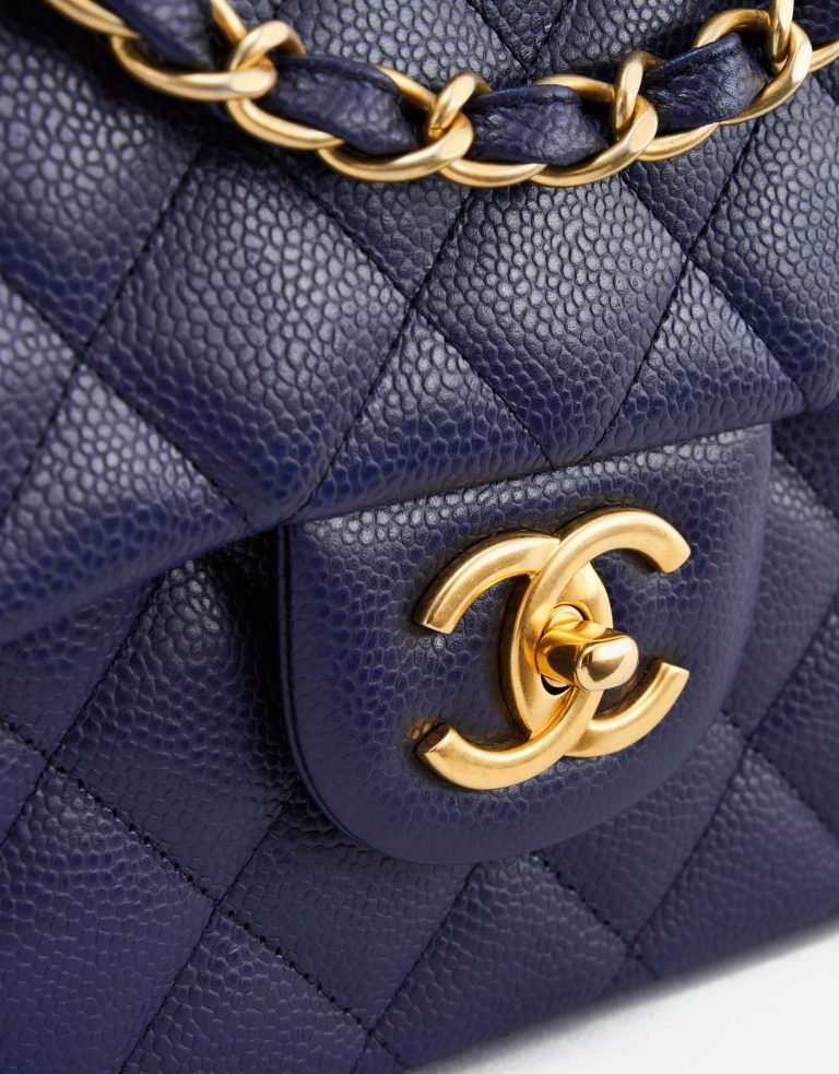Chanel Timeless Maxi Caviar Leather GHW Dark Blue SACLÀB