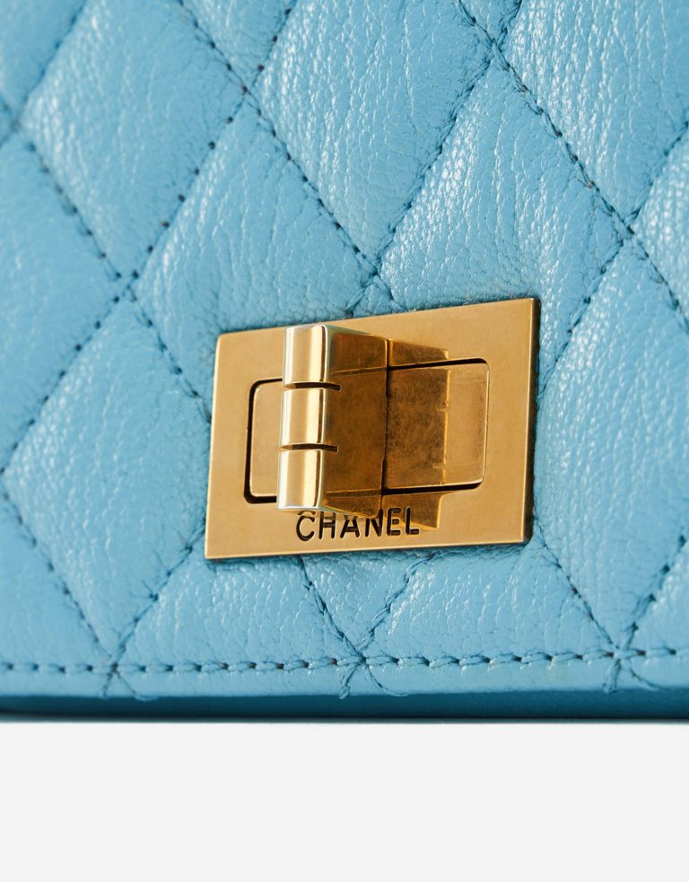 Chanel Rita Flap Bag Top Handle in Blue Turquoise Luxury Pre-Loved Bag