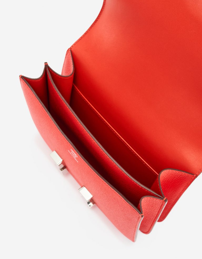 Hermès Constance Mini 18 Epsom Leather Rouge Tomate SACLÀB