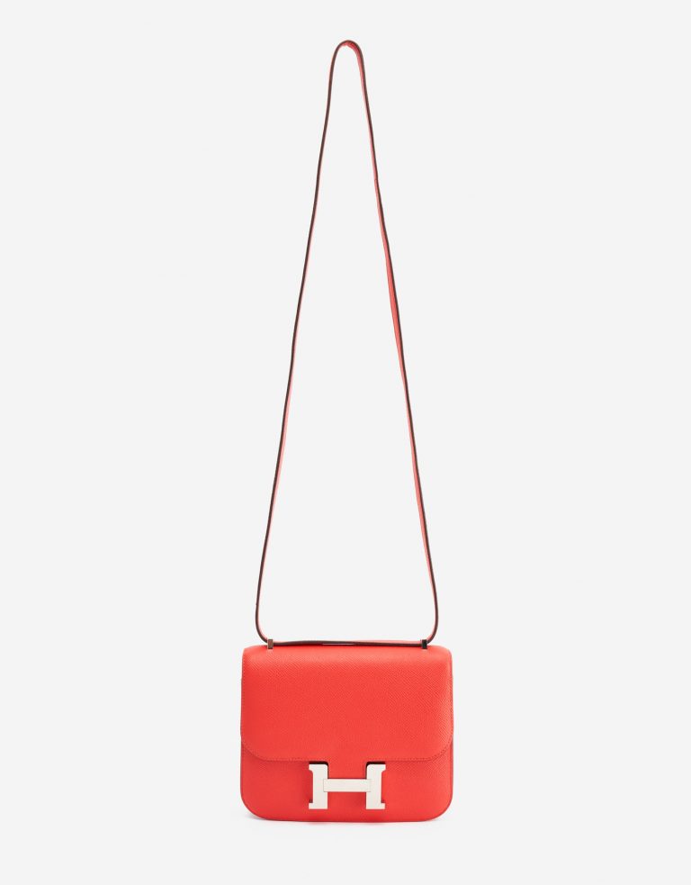 Hermès Constance Mini 18 Epsom Leather Rouge Tomate SACLÀB