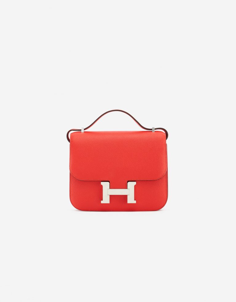 Hermès Constance Mini 18 Epsom Leather Rouge Tomate SACLÀB