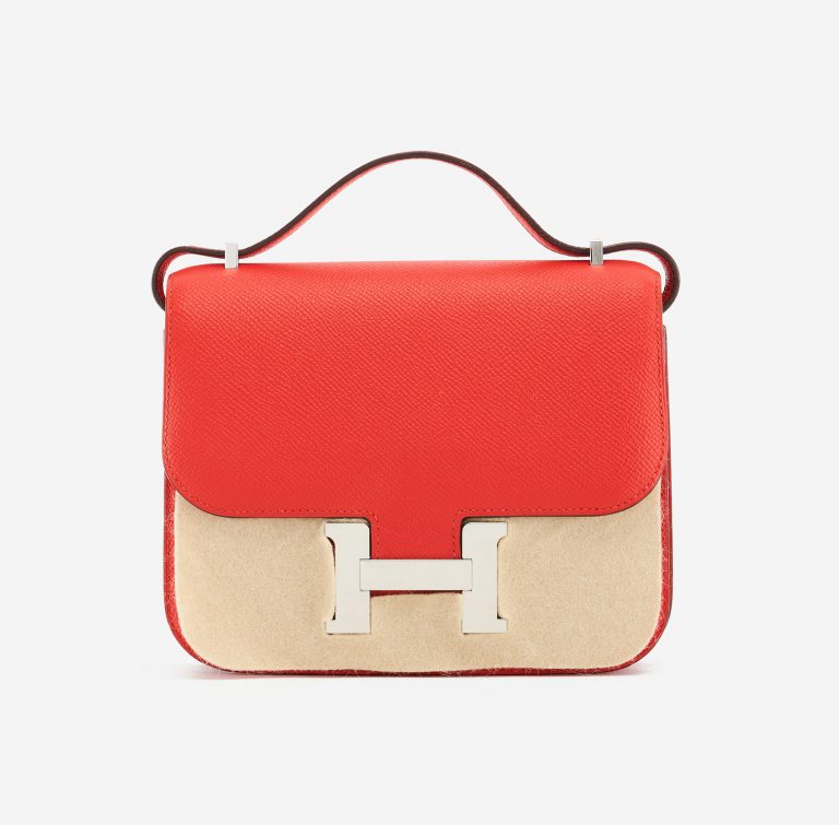Hermès Constance Mini 18 Epsom Leather Rouge Tomate SACLÀB