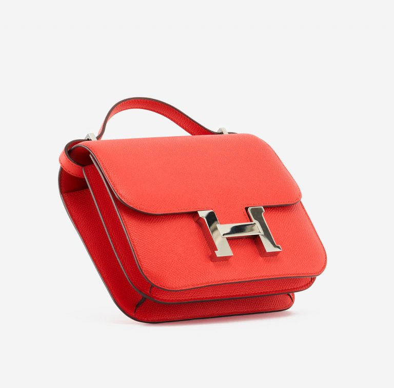 Pre-owned Hermès bag Constance 18 Mini Epsom Rouge Tomate Red | Sell your designer bag on Saclab.com