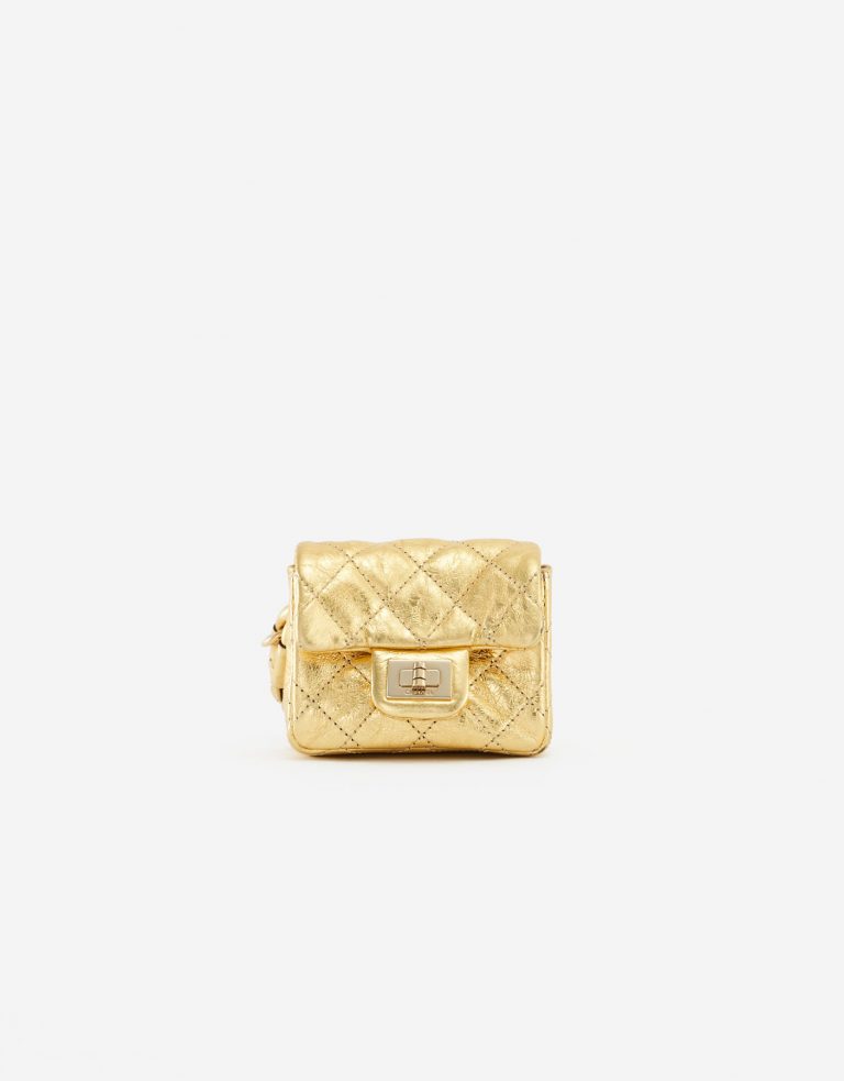 Chanel 2.55 Mini Belt Bag Clip Lambskin Gold SACLÀB
