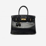 Hermès Birkin 30 Porosus Crocodile Black Exotic Luxury Bag
