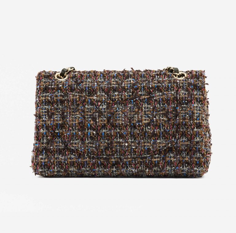 Chanel Timeless Medium Tweed Multicolor Pre-Loved Luxury Bag
