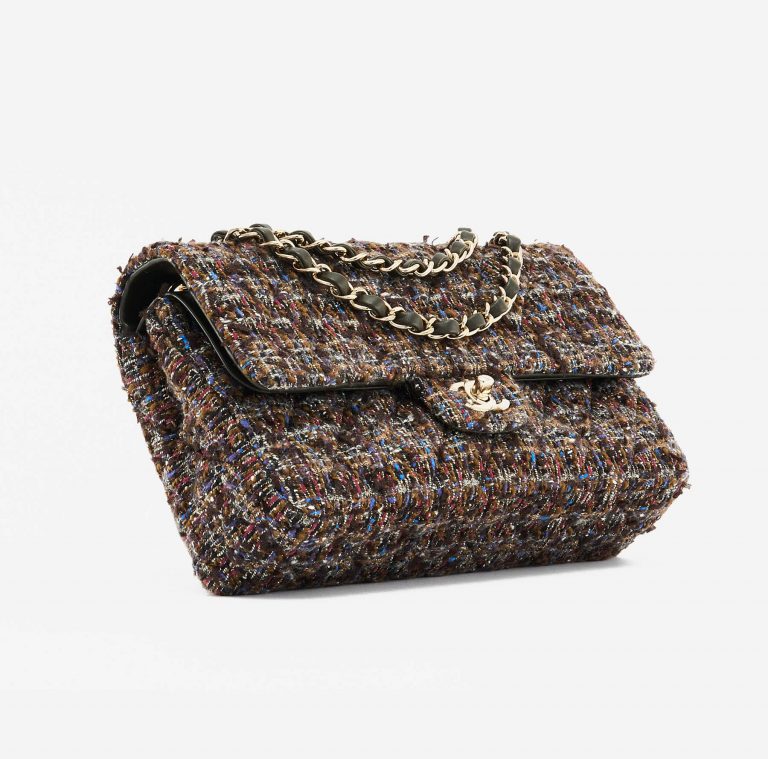 Chanel Timeless Medium Tweed Multicolor Pre-Loved Luxury Bag