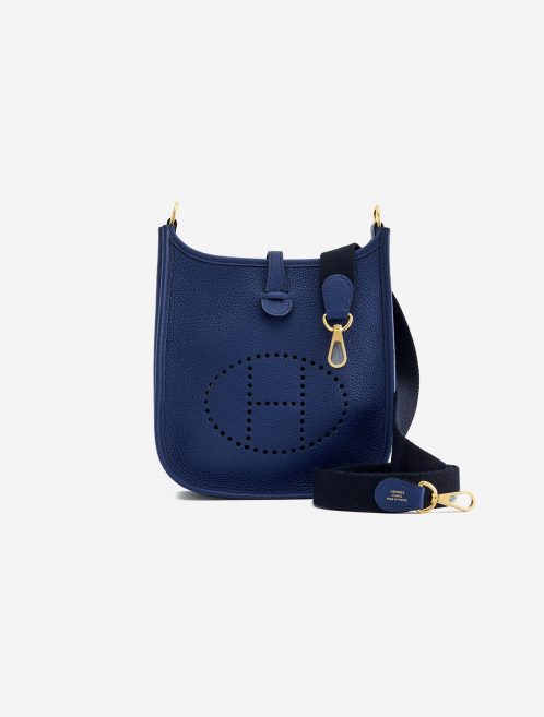 A pre-loved Hermès Evelyne 16 Amazone Blue Sapphire / Blue Indigo on SACLÀB
