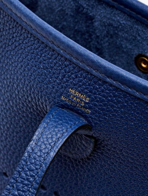 Hermès foil mark of a pre-loved Hermès Evelyne 16 Amazone Blue Sapphire / Blue Indigo on SACLÀB