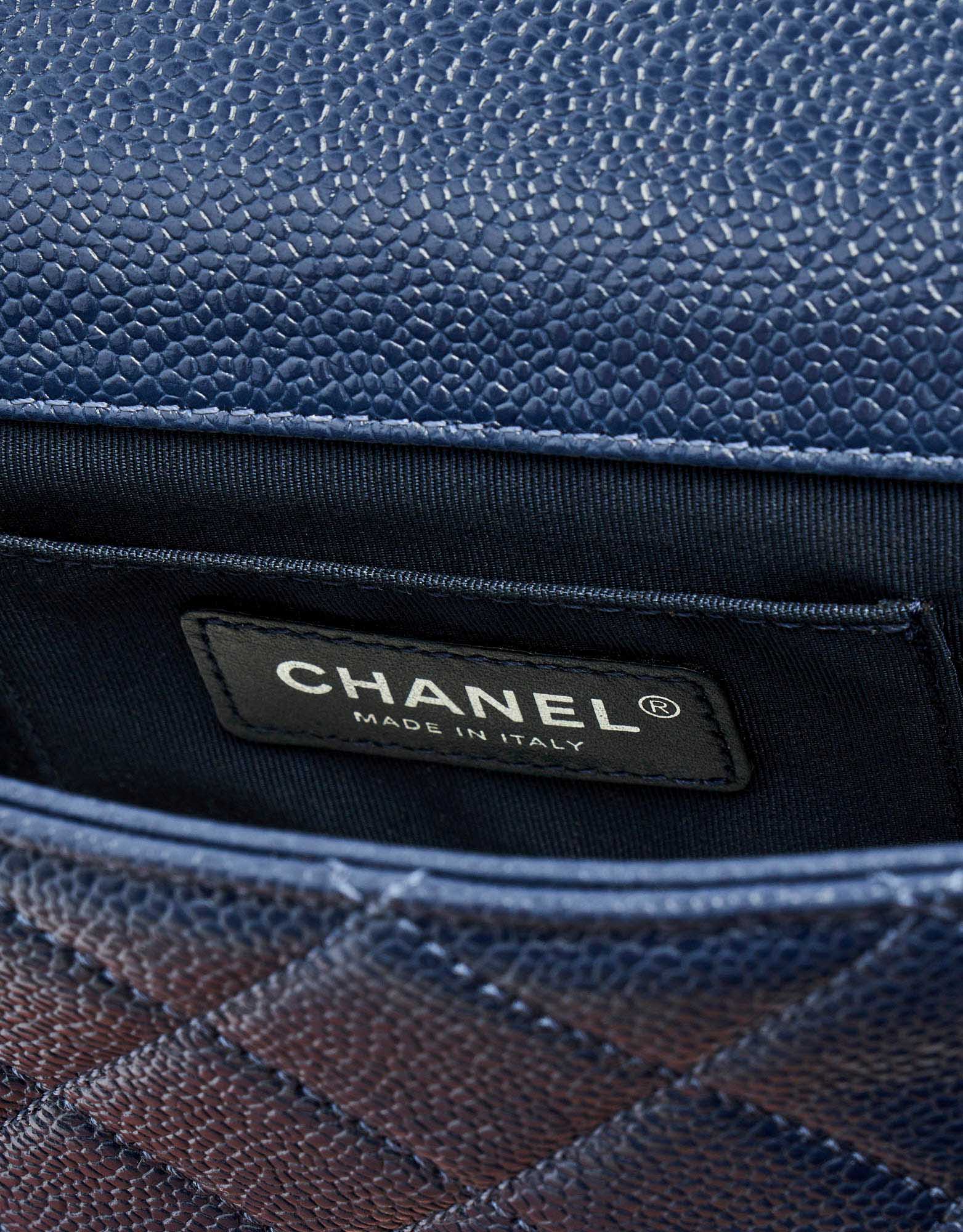 Chanel Timeless Mini Caviar Blue Incognito | SACLÀB