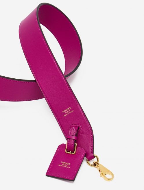 A pre-loved Hermès Kelly Shoulder Strap Swift Leather Rose Pourpre on SACLÀB