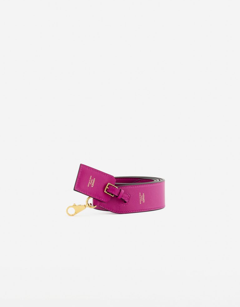 A pre-loved Hermès Kelly Shoulder Strap Swift Leather Rose Pourpre on SACLÀB