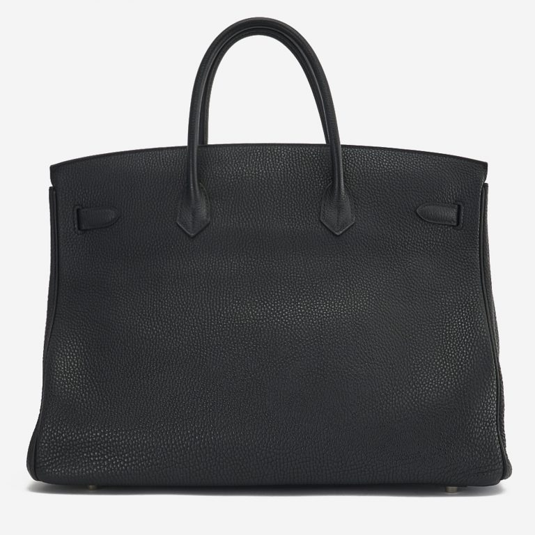 A pre-loved Hermès Birkin 40 in Black Clemence Leather on SACLÀB