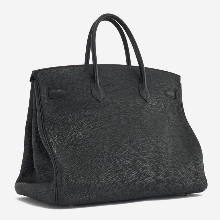 A pre-loved Hermès Birkin 40 in Black Clemence Leather on SACLÀB