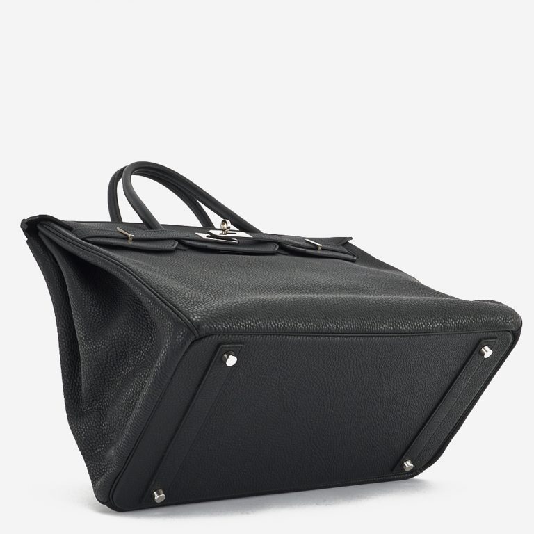A pre-loved Hermès Birkin 40 in Black Clemence Leather on SACLÀB