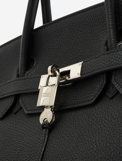 A pre-loved Hermès Birkin 40 in Black Clemence Leather on SACLÀB