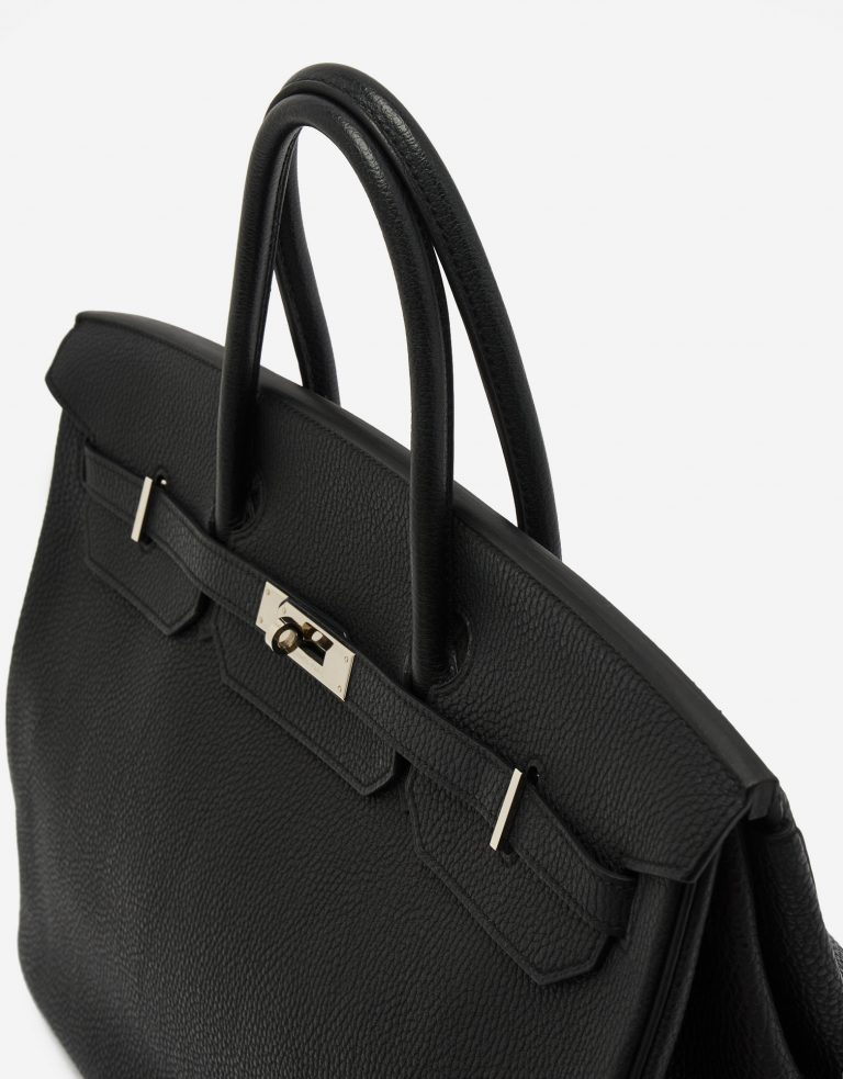 A pre-loved Hermès Birkin 40 in Black Clemence Leather on SACLÀB