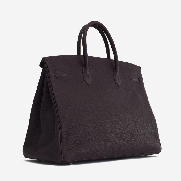 A pre-loved Hermès Birkin 40 Clemence Raisin on SACLÀB