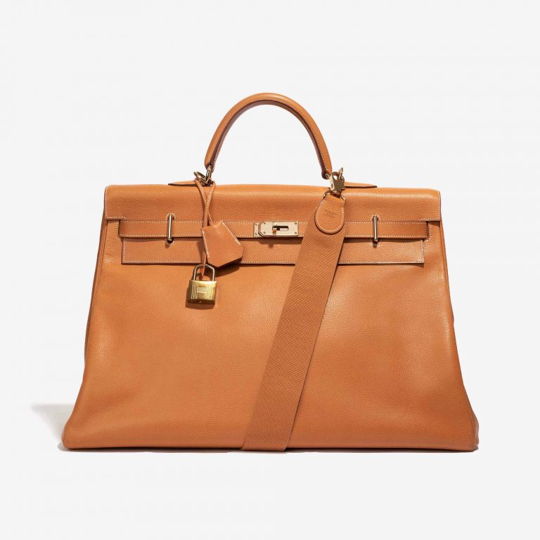 Hermès Kelly 50 Ardennes Natural
