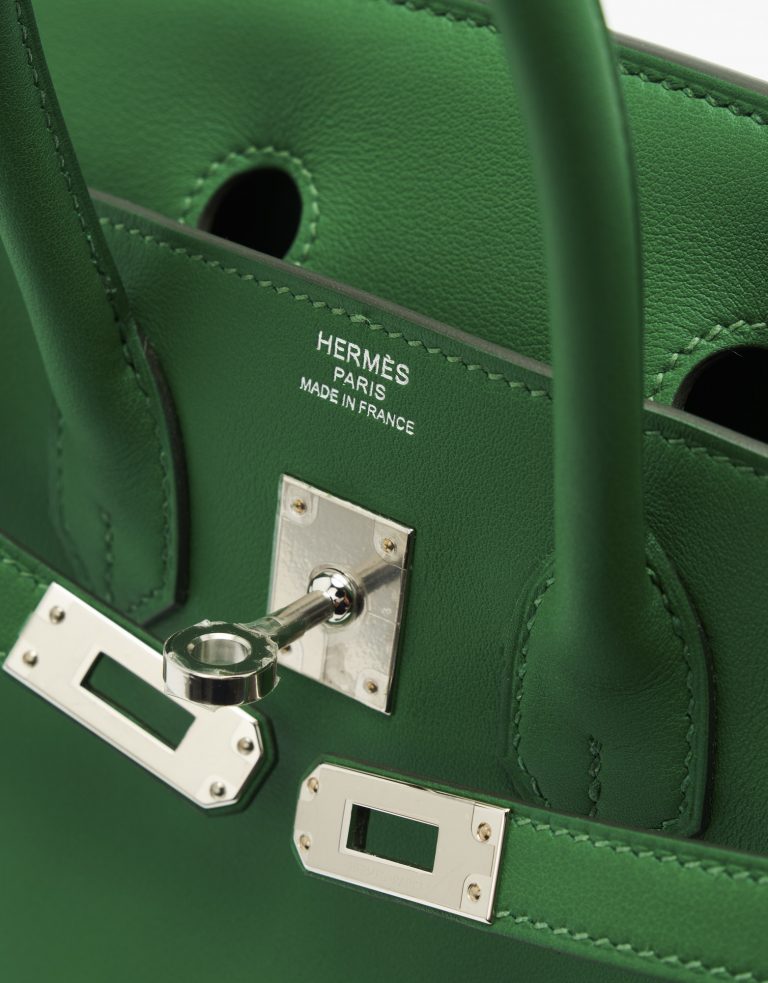 A pre-loved Hermès Birkin 25 Swift Cactus on SACLÀB