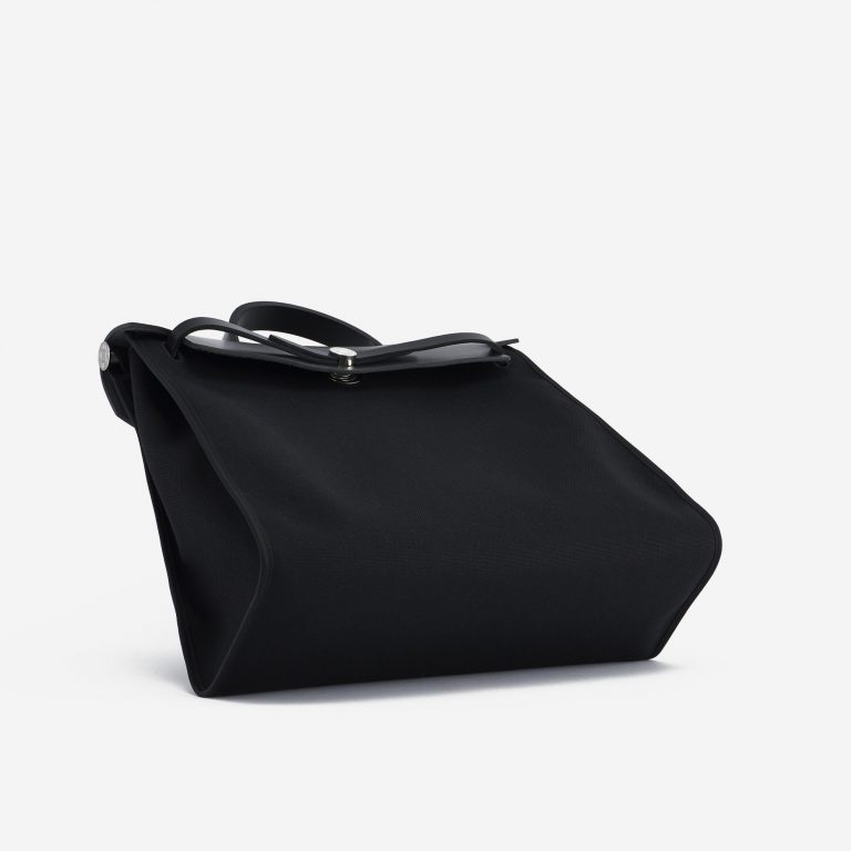 Hermès Herbag 39 Vache Hunter / Toile Militaire Black