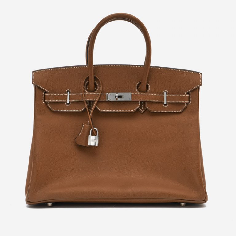 Pre-owned Hermès bag Birkin 35 Epsom Gold Brown, Gold | Sell your designer bag on Saclab.com