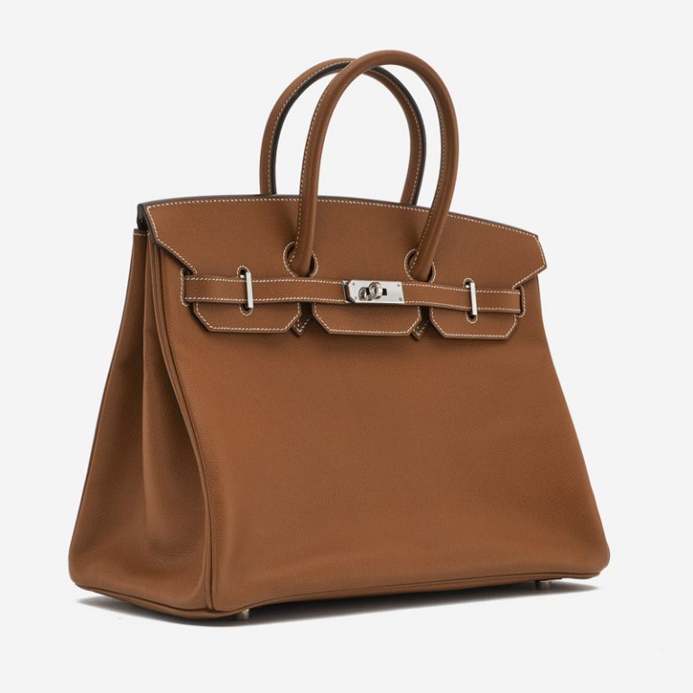 Pre-owned Hermès bag Birkin 35 Epsom Gold Brown, Gold | Sell your designer bag on Saclab.com