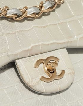 Chanel Timeless Jumbo Alligator Grey