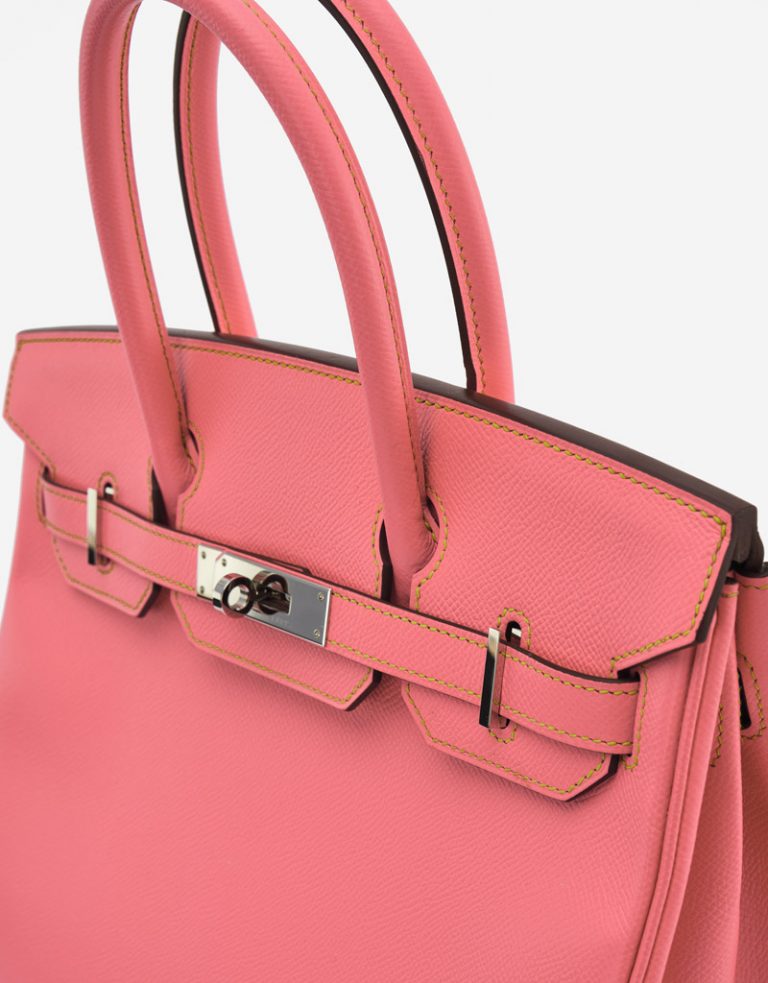Hermès Birkin 30 HSS Epsom Rose Confetti / Gris Mouette / Jaune Poussin