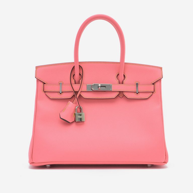 Hermès Birkin 30 HSS Epsom Rose Confetti / Gris Mouette / Jaune Poussin