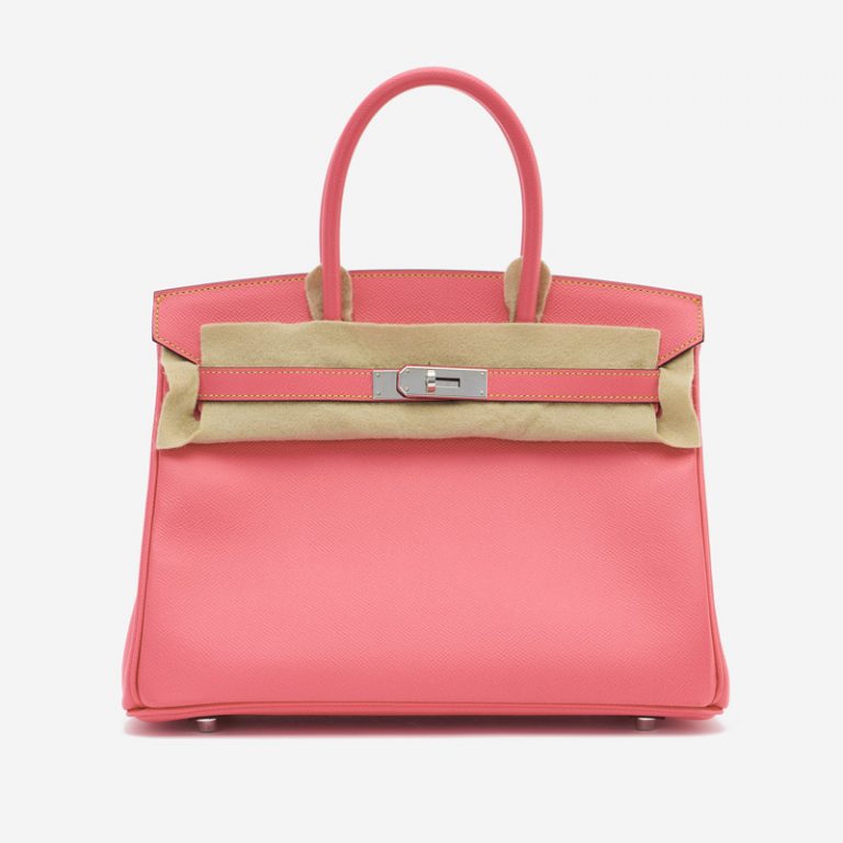 Hermès Birkin 30 HSS Epsom Rose Confetti / Gris Mouette / Jaune Poussin