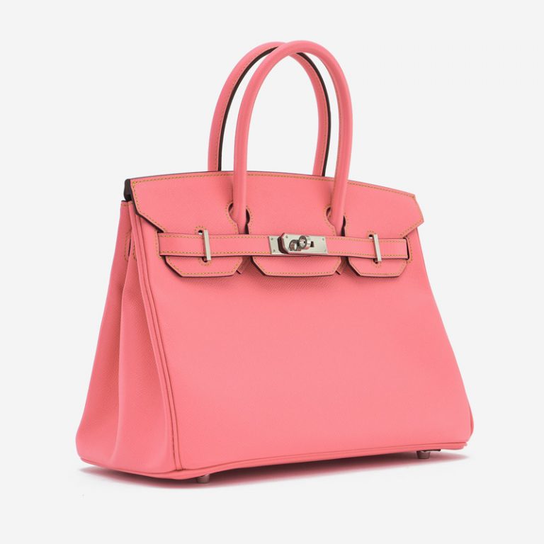 Hermès Birkin 30 HSS Epsom Rose Confetti / Gris Mouette / Jaune Poussin
