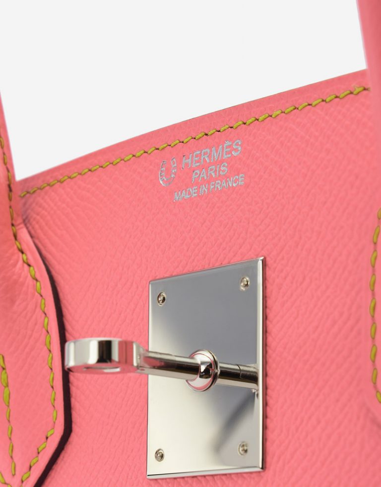 Hermès Birkin 30 HSS Epsom Rose Confetti / Gris Mouette / Jaune Poussin