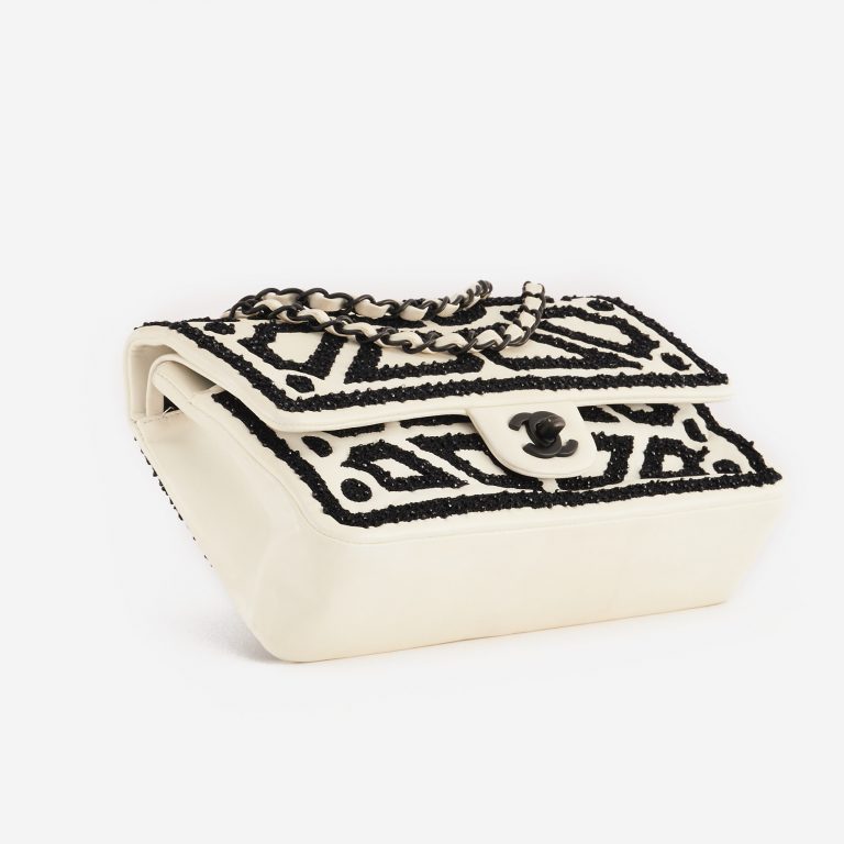 Chanel Timeless Medium Lamb White/Black