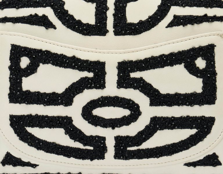 Chanel Timeless Medium Lamb White/Black