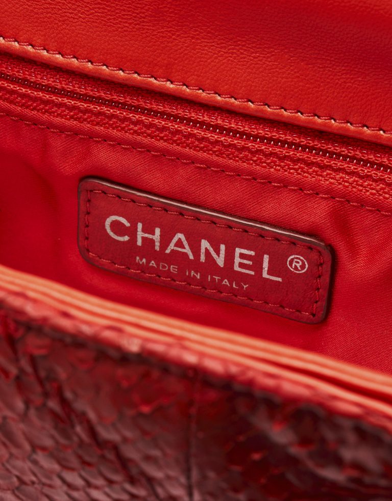 Chanel Timeless Medium Python Red
