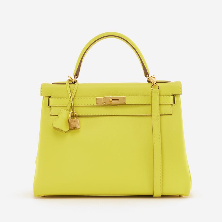 Hermès Kelly 32 Evercolor Lime