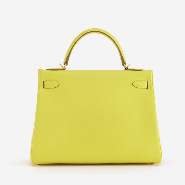 Hermès Kelly 32 Evercolor Lime