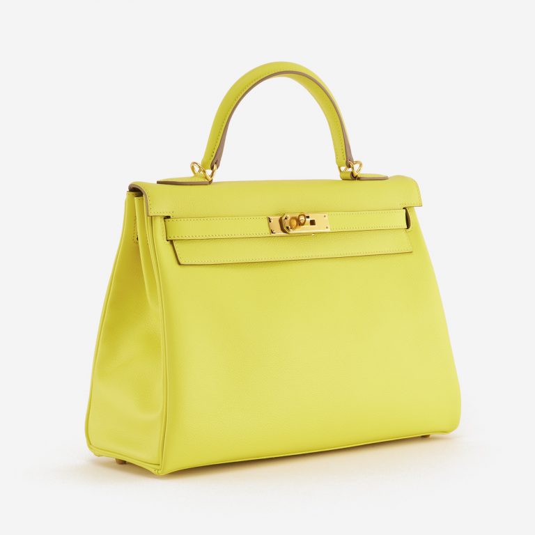 Hermès Kelly 32 Evercolor Lime
