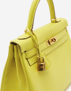 Hermès Kelly 32 Evercolor Lime