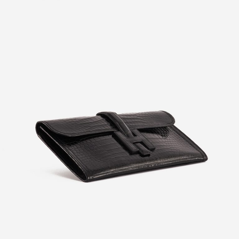 Hermès Jig Elan Crocodile Porosus Black