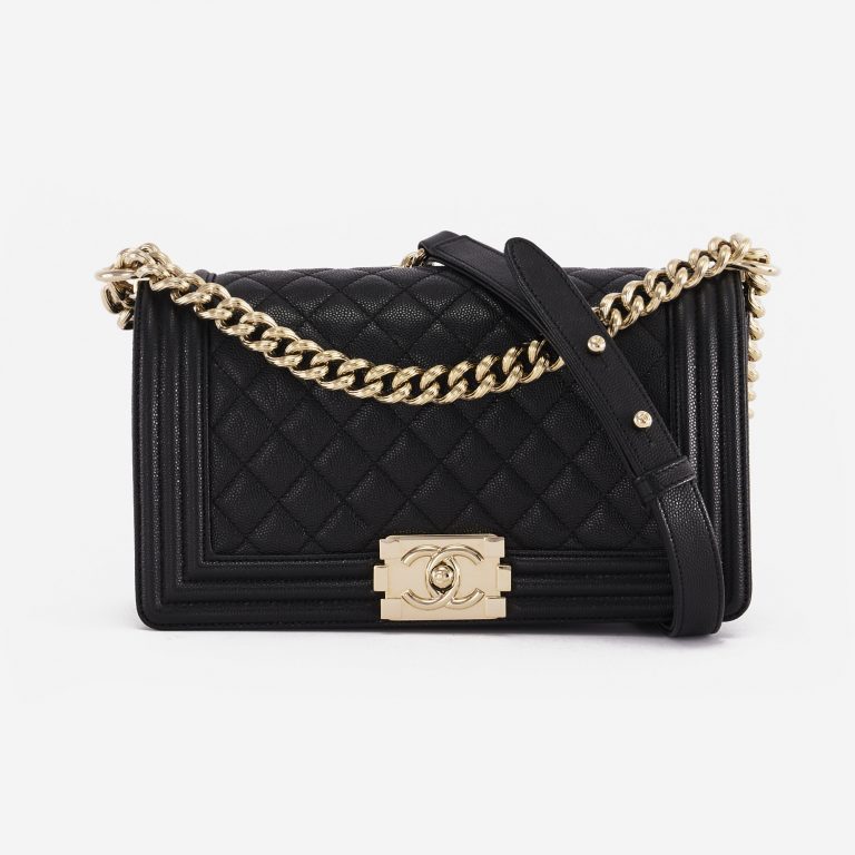 Chanel Boy Medium Caviar Black