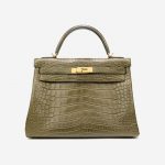 Hermès Kelly 32 Matte Alligator Vert Veronese