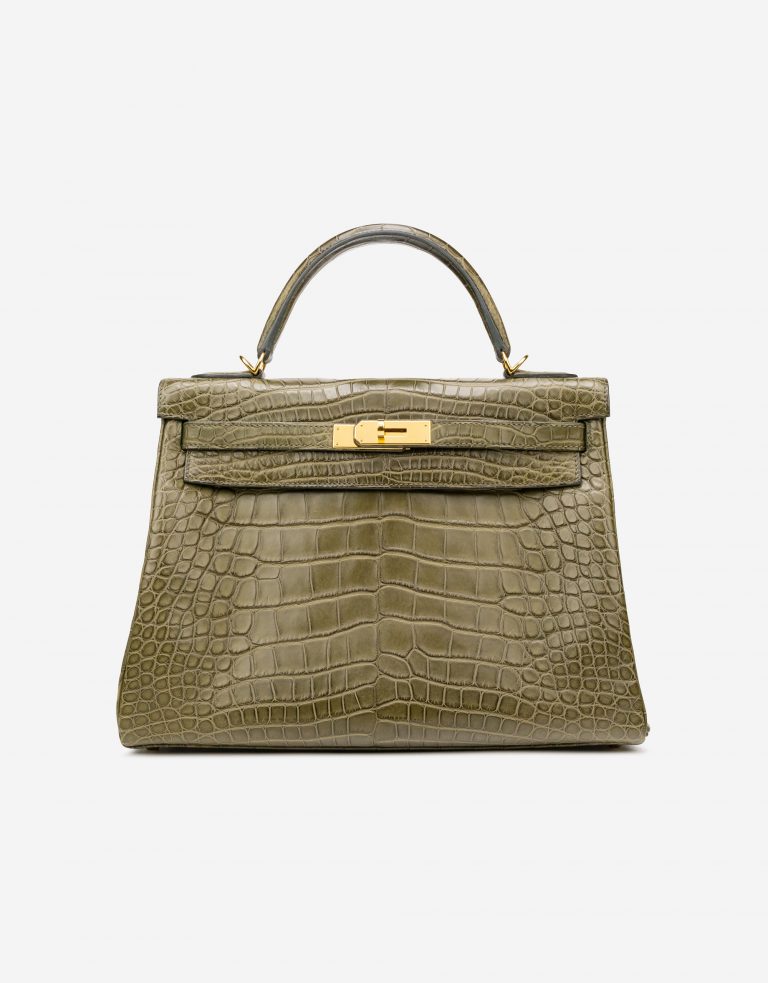 Hermès Kelly 32 Matte Alligator Vert Veronese
