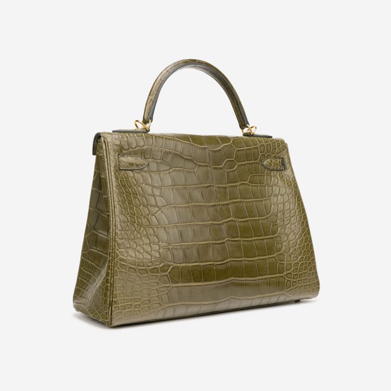 Hermès Kelly 32 Matte Alligator Vert Veronese
