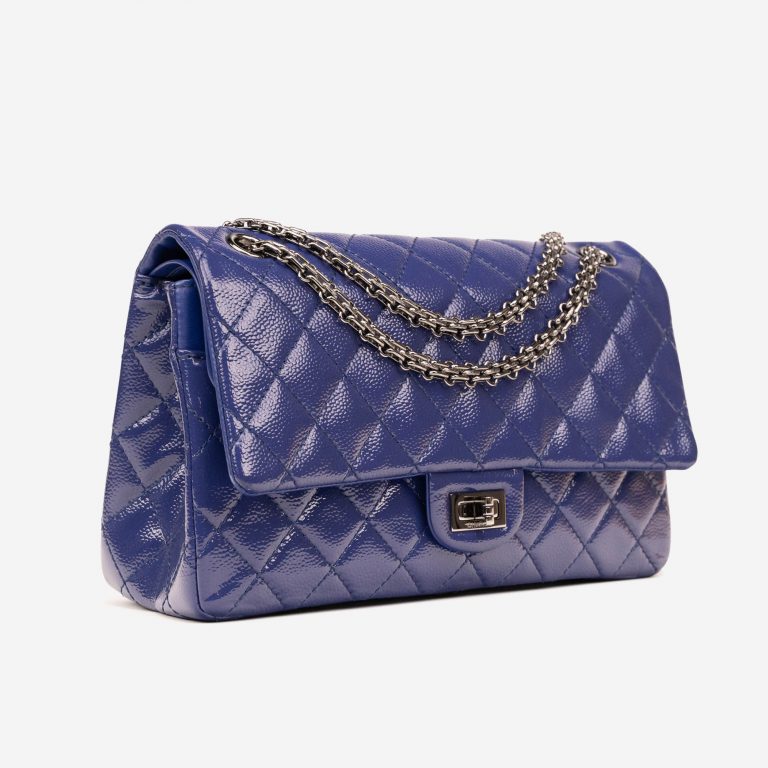 Chanel 2.55 226 Patent Caviar Blue