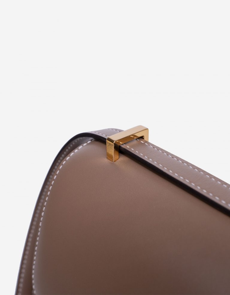 Pre-owned Hermès bag Constance Mini Tadelakt Etoupe Brown | Sell your designer bag on Saclab.com