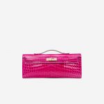 Hermès Kelly Cut Clutch Niloticus Crocodile Rose Scheherazade